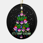 Kawaii sein Turnip Jahreszeit Weihnachtsbaum Funny Keramik Ornament (Links)