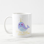 Kawaii Serious Narwhal Kaffeetasse (Links)