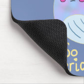 Kawaii Serious Narwhal Mousepad (Ecke)