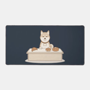 Kawaii Shiba Inu Bäckerei Schreibtischunterlage -