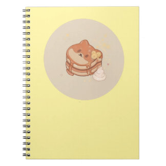 Kawaii Shiba Inu Bananas Pancakes Notebook Notizblock