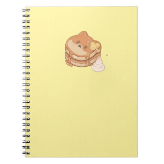 Kawaii Shiba Inu Bananas Pancakes Notebook Notizblock