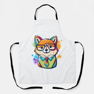 Kawaii Shiba Inu Hipster 2 Schürze