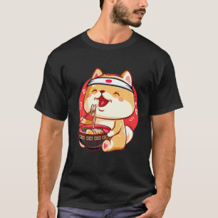 Kawaii Shiba Inu Ramen Niedlich Japanisch Manga An T-Shirt