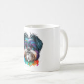 Kawaii Shorkie Nerd 2 Kaffeetasse (VorderseiteRechts)