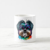 Kawaii Shorkie Nerd 2 Kaffeetasse (Mittel)