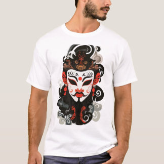 Kawaii Sichuan Opera Face Mask T - Shirt