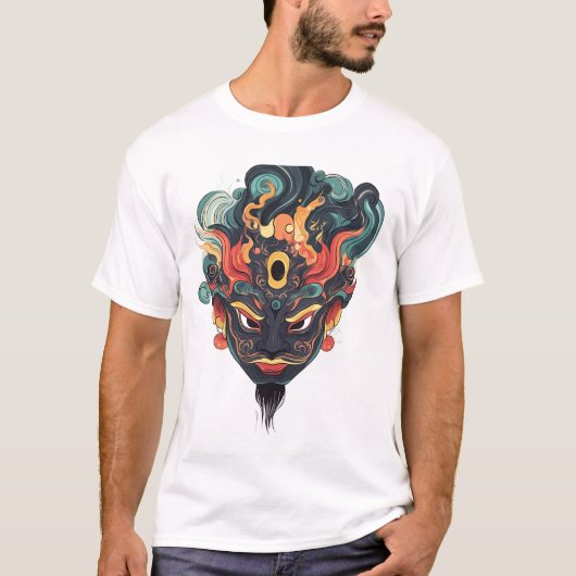 Kawaii Sichuan Opera Face Mask T - Shirt (Vorderseite)