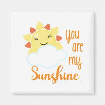 Kawaii Sie sind mein Sonnenschein und Wolkenmagazi