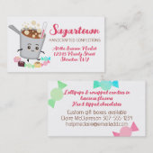 Kawaii-Siedezucker Süßigkeiten machen Konfekt Visitenkarte (Vorne/Hinten)