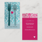 Kawaii Silverware Business Cards Visitenkarte (Vorne/Hinten)