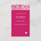Kawaii Silverware Business Cards Visitenkarte (Rückseite)