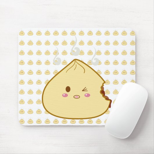 Kawaii "SioPao" Meatbun Bitemark Mousepad (Mit Mouse)