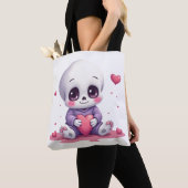 Kawaii Skeleton Holding Heart Tasche (Von Nahem)
