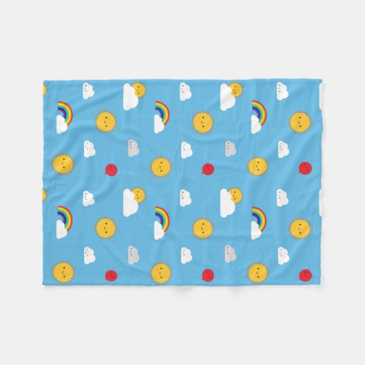 Kawaii Skies Fleecedecke (Vorderseite (Horizontal))