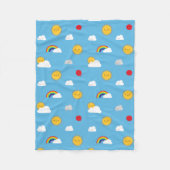 Kawaii Skies Fleecedecke (Vorderseite)