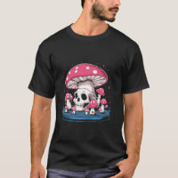 Kawaii Skull Skelett Pilz Pastellton Goth Hütte