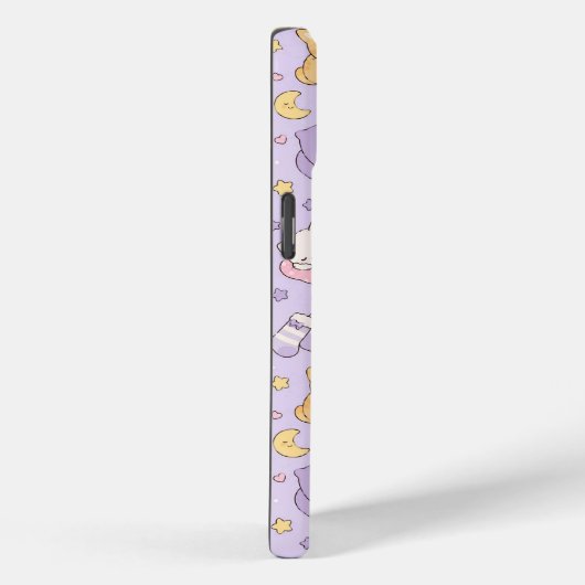 Kawaii Sleeping Cats Pattern Phone Case (Rückseite / Rechts)