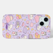 Kawaii Sleeping Cats Pattern Phone Case (Rückseite (Horizontal))