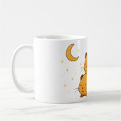 Kawaii sleepy dreamy cozy cartoon hamster moon kaffeetasse (Links)