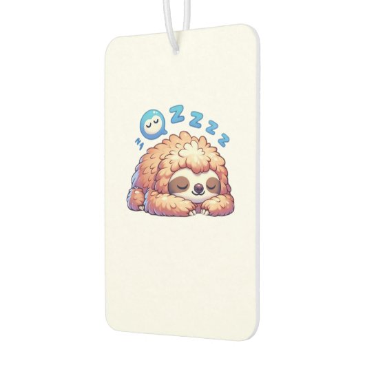 Kawaii Sleepy Sloth Napping Zzz Funny Lazy Animal Autolufterfrischer (Links)