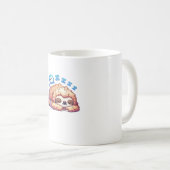 Kawaii Sleepy Sloth Napping Zzz Funny Lazy Animal Kaffeetasse (VorderseiteRechts)