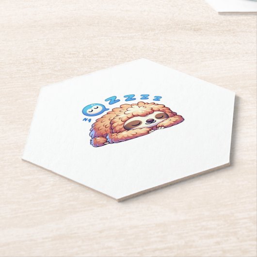 Kawaii Sleepy Sloth Napping Zzz Funny Lazy Animal Untersetzer (angewinkelt)