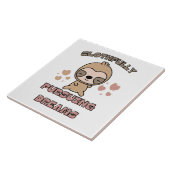 Kawaii Sloth Animal Pun Fliese (Seite)