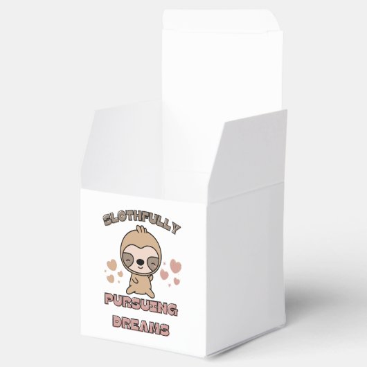 Kawaii Sloth Animal Pun Geschenkschachtel (Geöffnet)