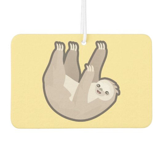 Kawaii Sloth Autolufterfrischer (Vorderseite)