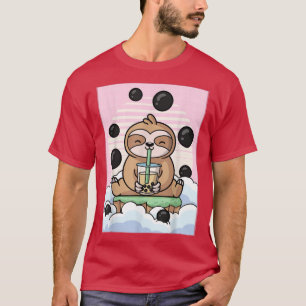 Kawaii Sloth Bubble Boba Milk Tee Japanisches Ästh