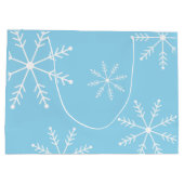 Kawaii Sloth Christmas Punny Holiday Winter Niedli Große Geschenktüte (Rückseite)