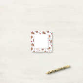 Kawaii Sloth Cupid Pattern Post-it Klebezettel (Auf Schreibtisch)