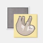 Kawaii Sloth Magnet (Vorderseite/Rückseite)