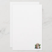 Kawaii Sloth mit Pen und Papier (Vorne/Hinten)