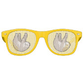 Kawaii Sloth Partybrille (Vorderseite)