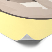 Kawaii Sloth Poster (Ecke)