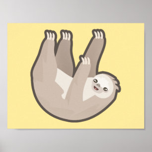 Kawaii Sloth Poster