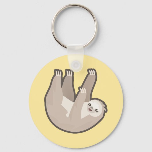 Kawaii Sloth Schlüsselanhänger (Vorderseite)