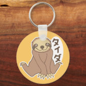 Kawaii Sloth Schlüsselanhänger (Vorderseite)