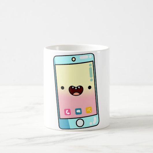 Kawaii Smartphone Kaffeetasse (Mittel)