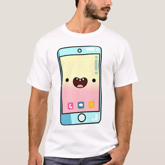 Kawaii Smartphone T-Shirt (Vorderseite)