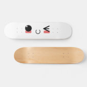 Kawaii Smiles - Wink Skateboard (Horizontal)