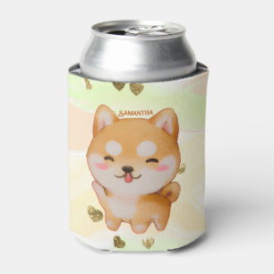 Kawaii Smiling Cartoon-Style Shiba Inu Dosenkühler