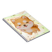 Kawaii Smiling Cartoon-Style Shiba Inu Notizblock (Rechte Seite)