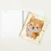 Kawaii Smiling Cartoon-Style Shiba Inu Planer (Anzeige)