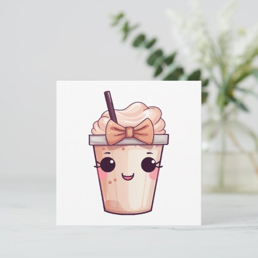 Kawaii Smiling Frappe (Stehend Vorderseite)