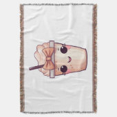 Kawaii Smiling Frappe Decke (Vorderseite Vertikal)