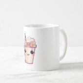 Kawaii Smiling Frappe Kaffeetasse (VorderseiteRechts)