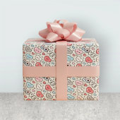 Kawaii Smiling Hearts Love Transparent Pattern Geschenkpapier